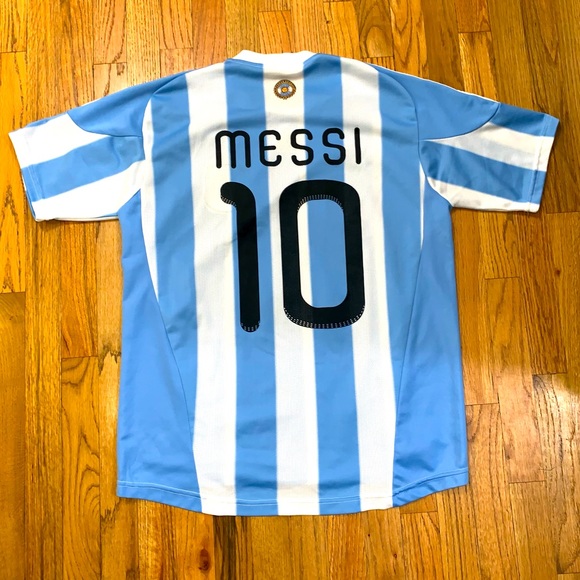 messi argentina 2010 world cup jersey sz l/xl #10 South Africa - Picture 1 of 9